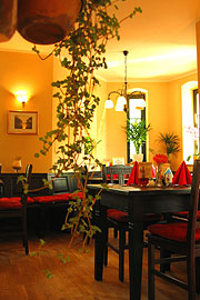 Die Räumlichkeiten der Floßlände sind sehr behaglich eingerichtet (Foto. Barbara E. Euler)